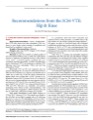 Portada del artículo: Recommendations from the ICM-VTE: Hip & Knee.